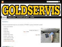 Tablet Screenshot of goldservis.eu